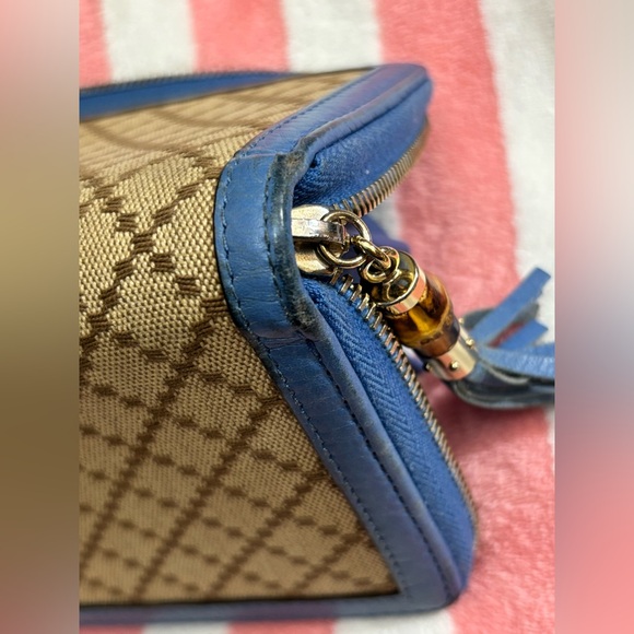 GUCCI LONG ZIPPY WALLET W/BAMBOO TASSEL - Picture 15 of 16